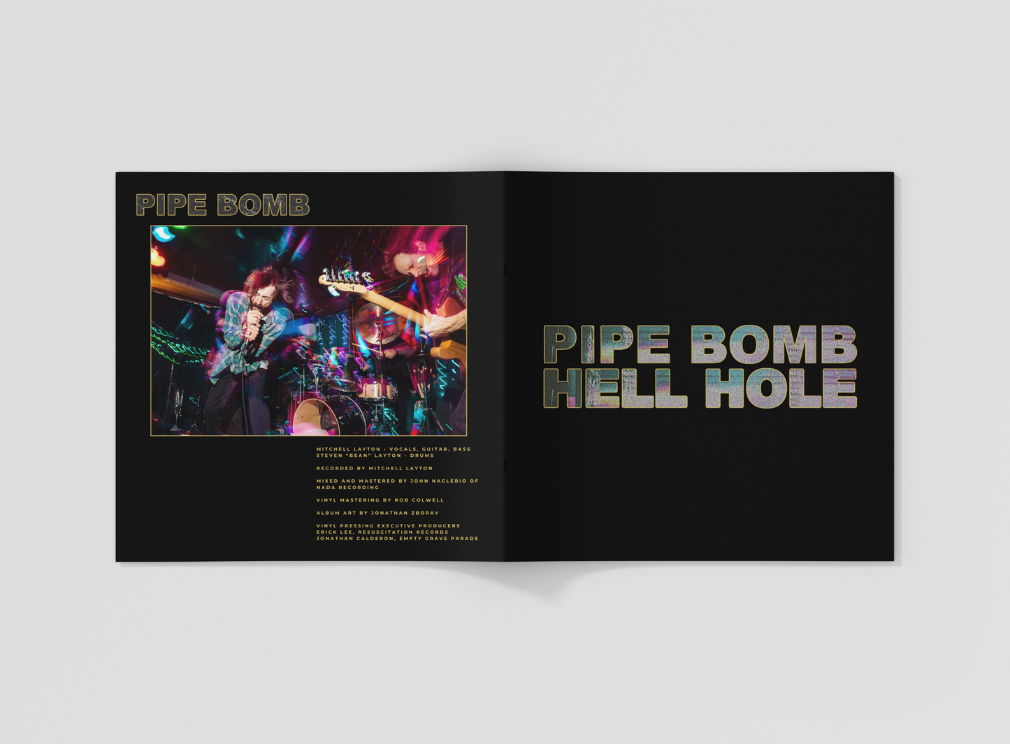Pipe Bomb - Hell Hole - Deluxe 12" LP (Includes Bonus Track)